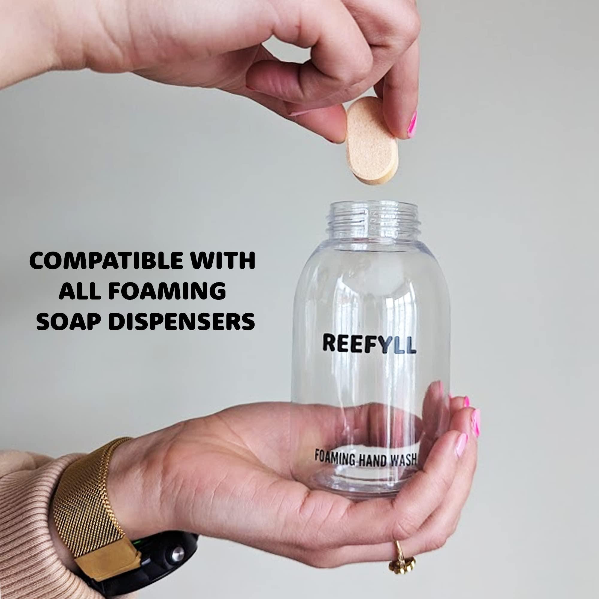 Reefyll Reefyll Foaming Hand Soap Refill Tablets Dissolvable Plastic Free Hand Wash Pods Just Add Water Juicy Orange Scent 3 Tablets