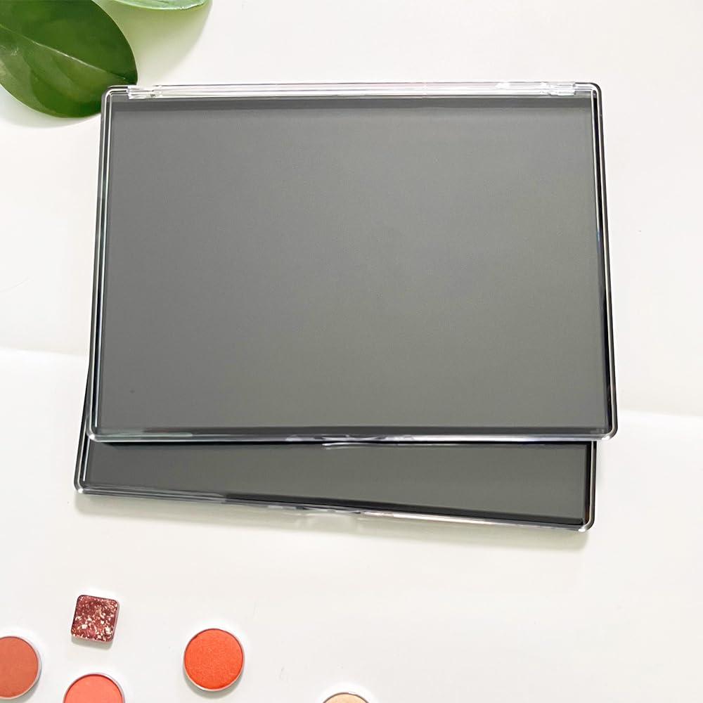 UDTIP UDTIP 2 Pack XL large Magnetic Makeup Palette with Clear Top, Empty Cosmetics Pan Dispensing Storage Box with 40pcs Metal Sticker for DIY Eyeshadow Lipstick Blush Powder- 9.25\'\' x6.57\'\'