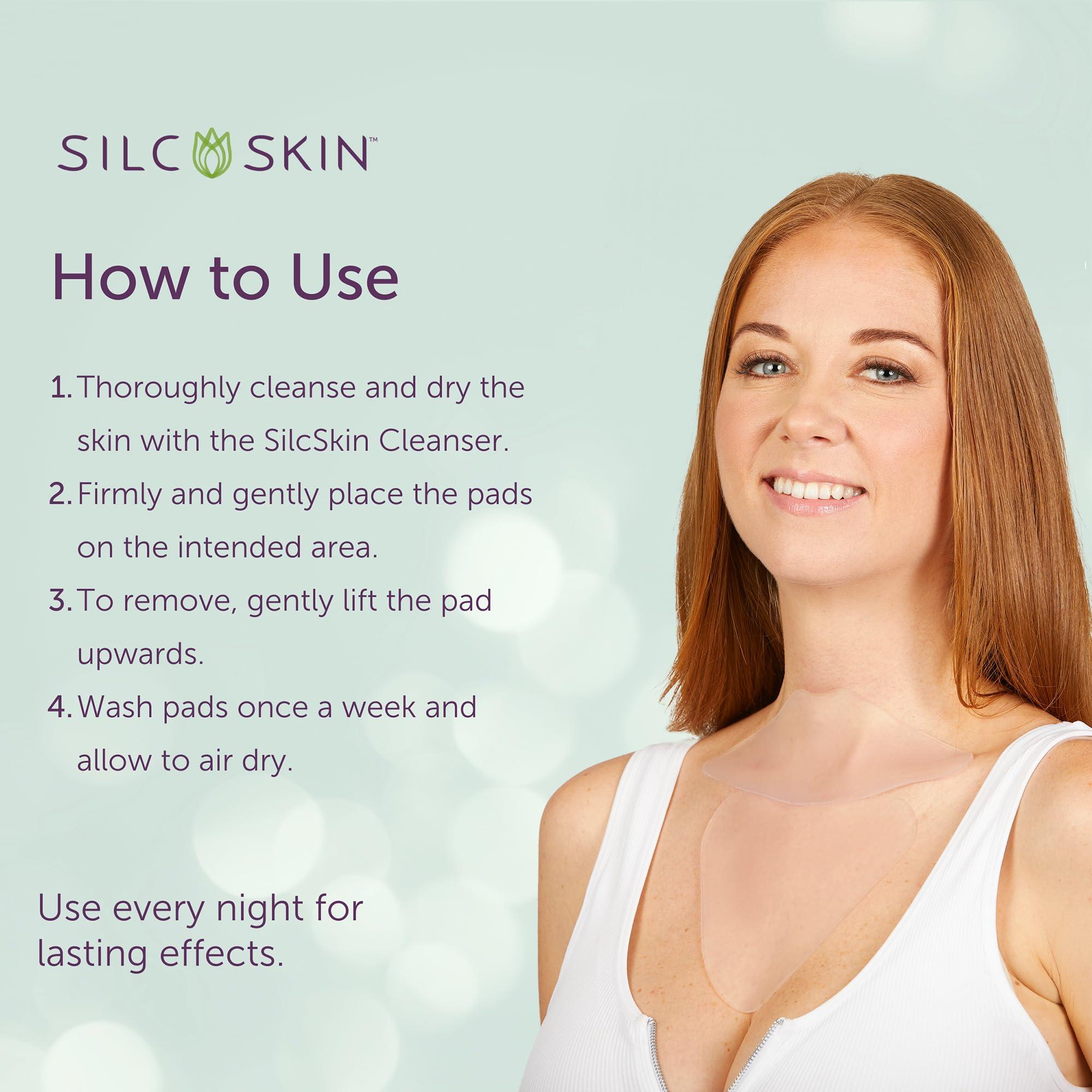 Silc Skin Silc Skin Complete Chest & Neck Care Set - Decollette Pad and Collette Pad - Reusable Medical-grade Neck and Chest Wrinkle Patches - 30 Day Supply