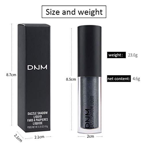 Edanta Edanta Glitter Eyeshadow Metallic Liquid Eyeshadows Waterproof Eye Shadow Long Lasting High Pigment Eyes Professional Makeup for Women and Girls Pack of 1 (Silver 8)