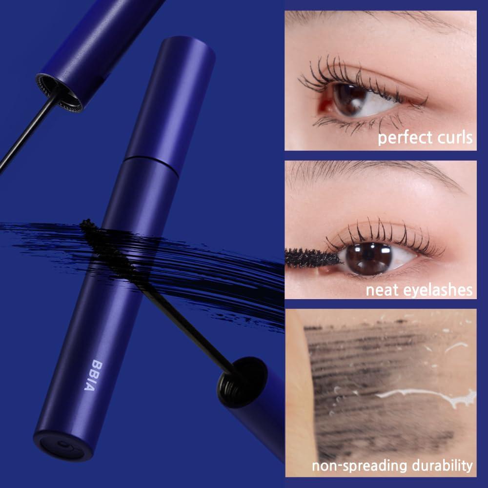 BBI@ BBIA BBIA Never Die Brush Eyeliner (02 MATTE BROWN) + Never Die Mascara (02 POWER BROWN) Bundle Set/Waterproof, No Smudging, Long-lasting, Korea Eye Makeup