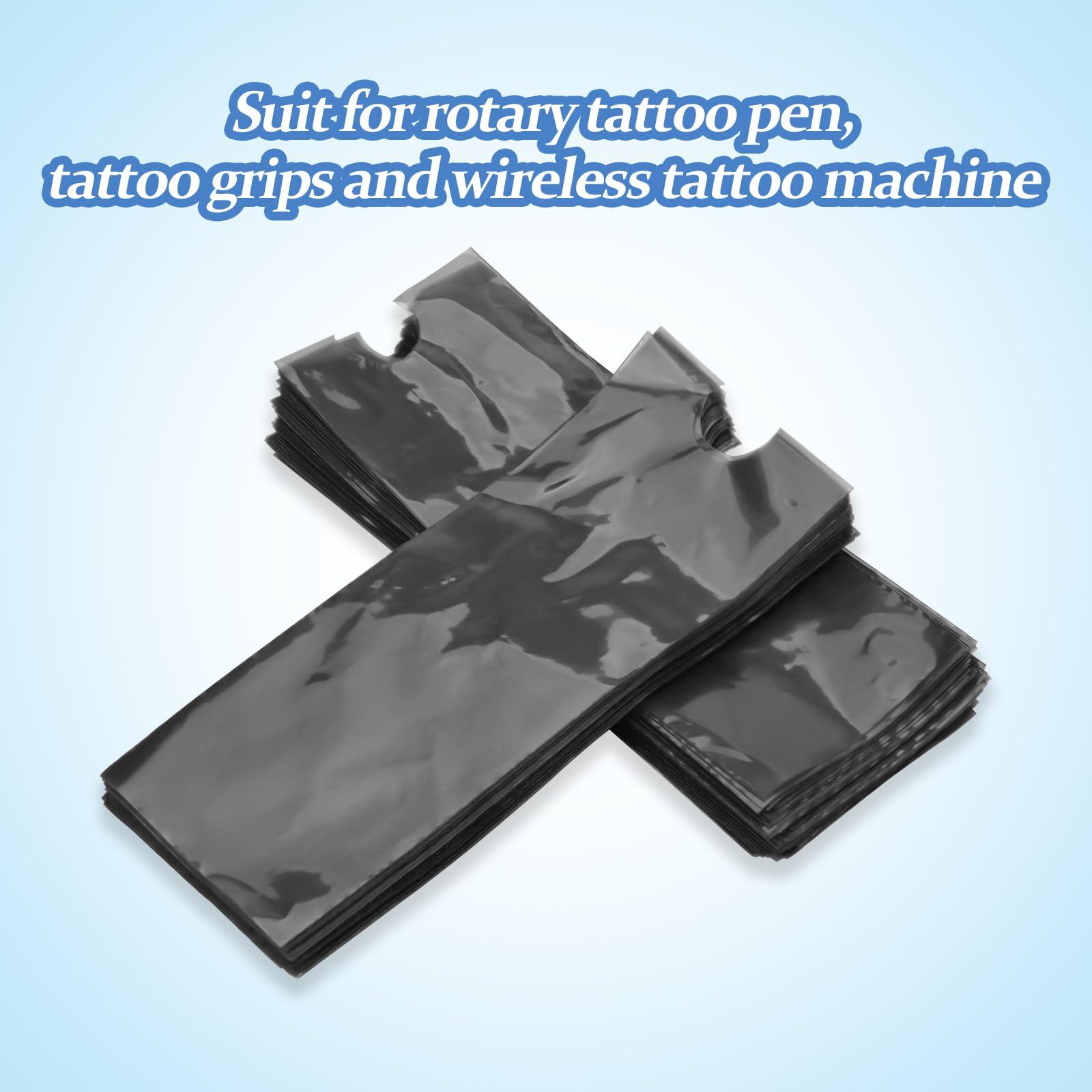 BAMTTOO BAMTTOO 200pcs Tattoo Machine Pen Covers Black Tattoo Machine Bags Disposable Tattoo Pen Sleeves Plastic Tattoo Pen Bags Tattoo Supplies for Tattoo Artist (200pcs Tattoo Pen Bags)