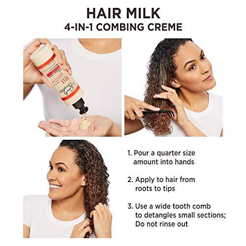 Carol's Daughter Carol’s Daughter Hair Milk 4 in 1 Combing Creme for Curls, Coils and Waves, with Agave and Olive Oil, Hair Detangler, Curl Cream, 8 fl oz