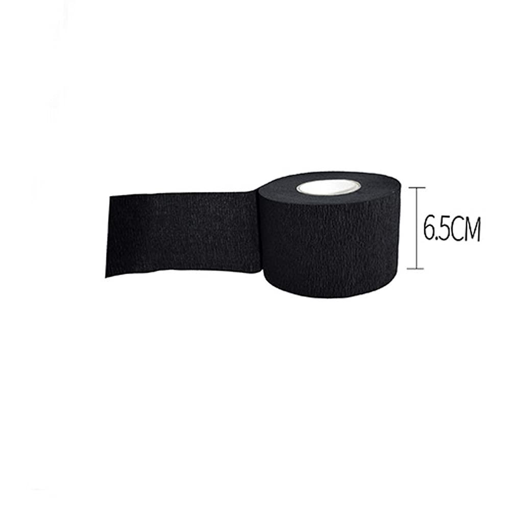 esowemsn 2 Rolls of Disposable and Flexible Black Barber Neck Strips for Hair Styling, Salon Cutting, Coloring, and Hairdressing