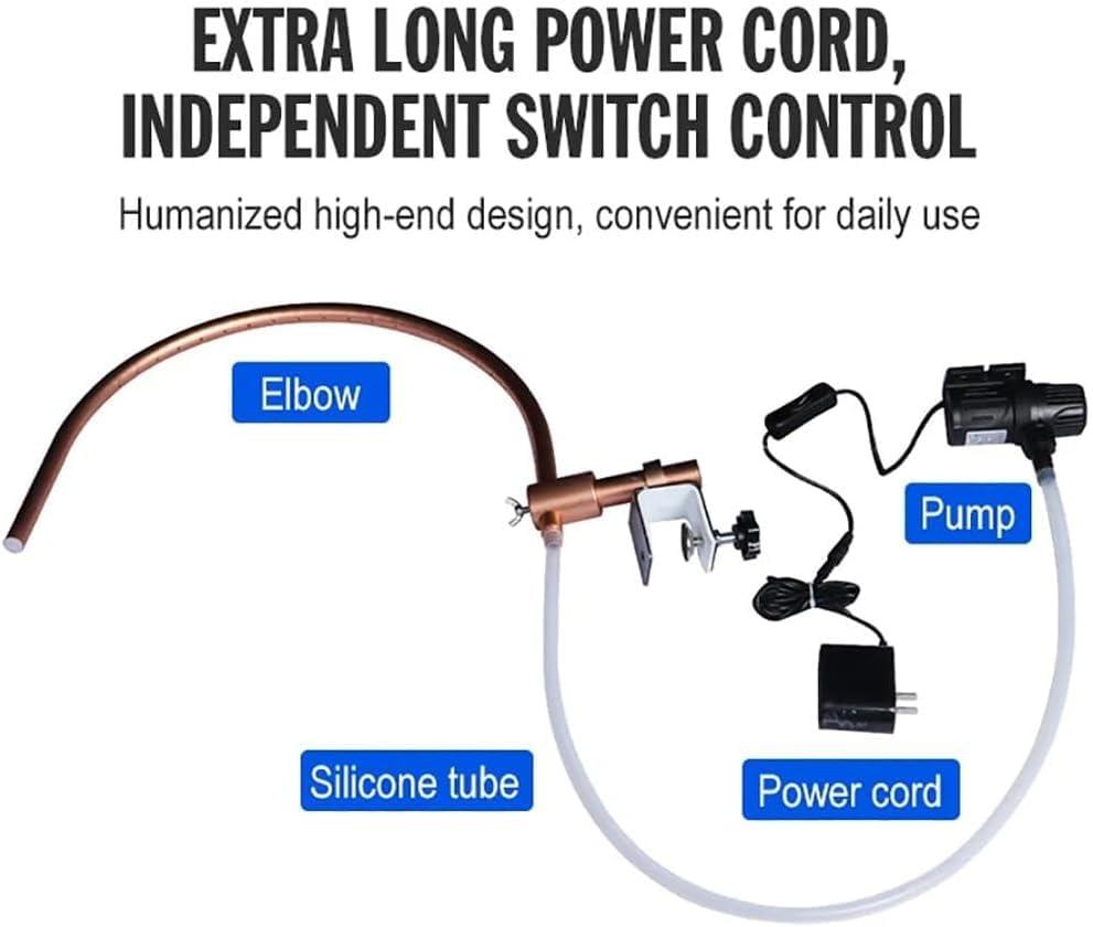 Yongyili Head Spa Water Circulation Rack, Japanese Head Spa Equipment, Portable Waterfall Massage Salon Spa Equipment, Head Care, 180 arc Design, 21 Water Outlets