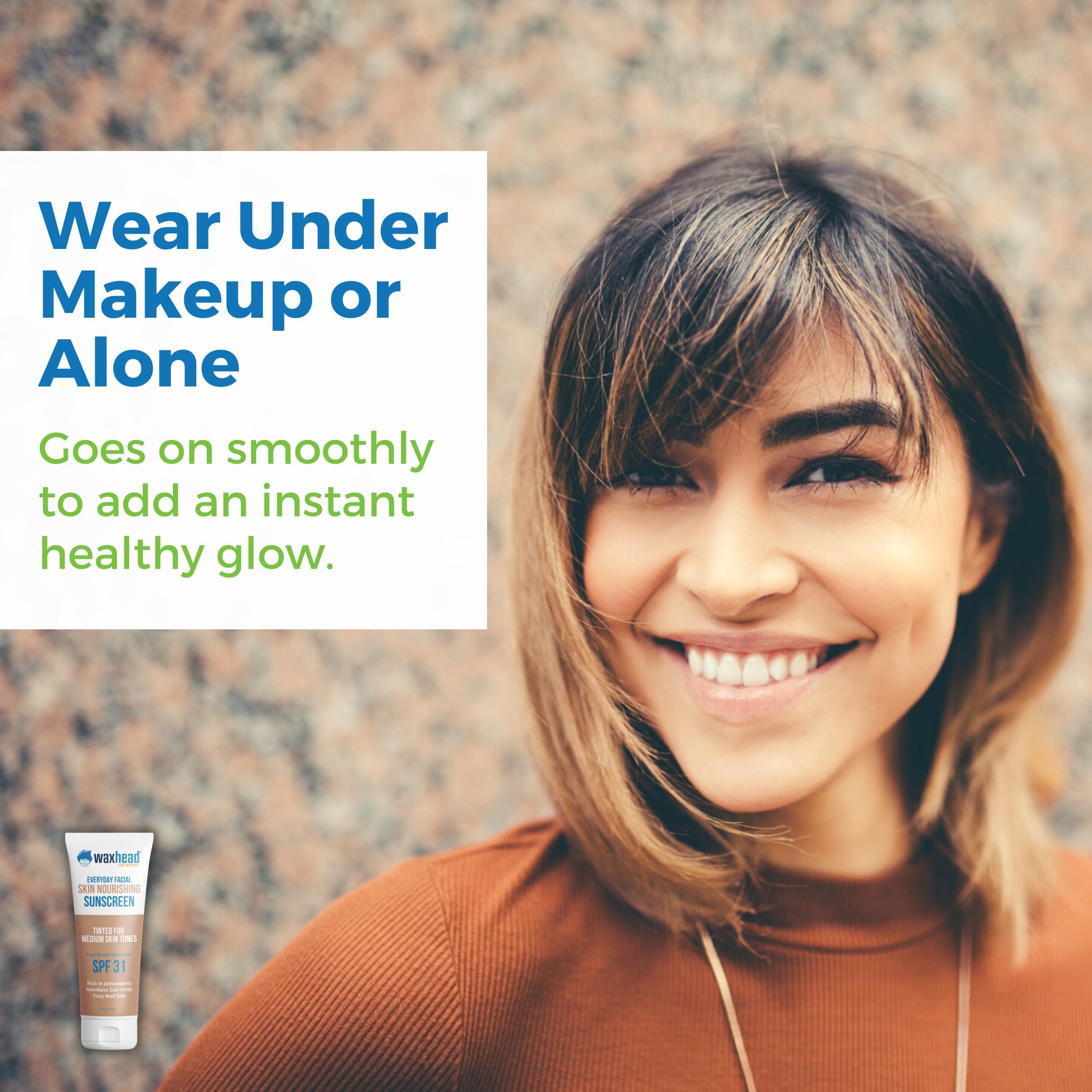 Waxhead Sun Defense Foods Waxhead Tinted Sunscreen For Face Sunscreen, Zinc Oxide Sunscreen, Sunblock, Zinc Sunscreen, Sun Block, Organic Sunscreen