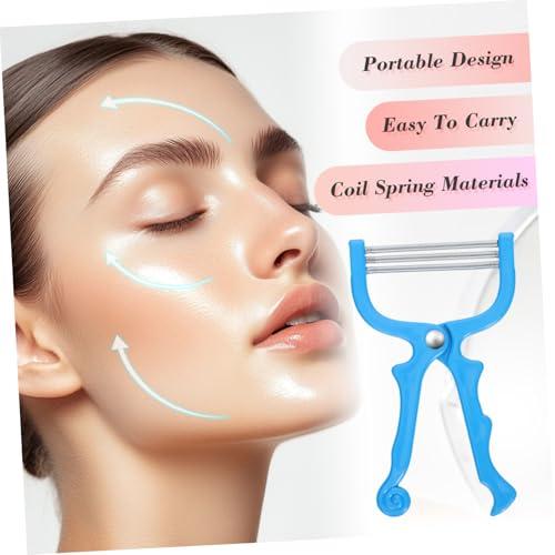 MERRYHAPY MERRYHAPY Face Threading Tool Facial Hair Removal Brush Spring Threading Facial Hair Remover Blue Portable Facial Threading Tool
