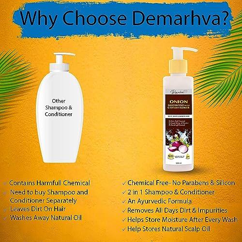 Generic Onion 2 in 1 Shampoo With Conditioner For Hair Growth & Hair Fall| Helps Control Dandruff With Great Shine & Lusture - 200ml