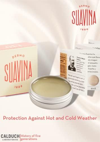 DERMO SUAVINA 1880 DERMO SUAVINA 1880 Lip Balm Moisturizer for Cracked and Dry Lips with Natural Ingredients Lip Care for Cold and Hot Weather Pack of 1(Original 0.3oz)