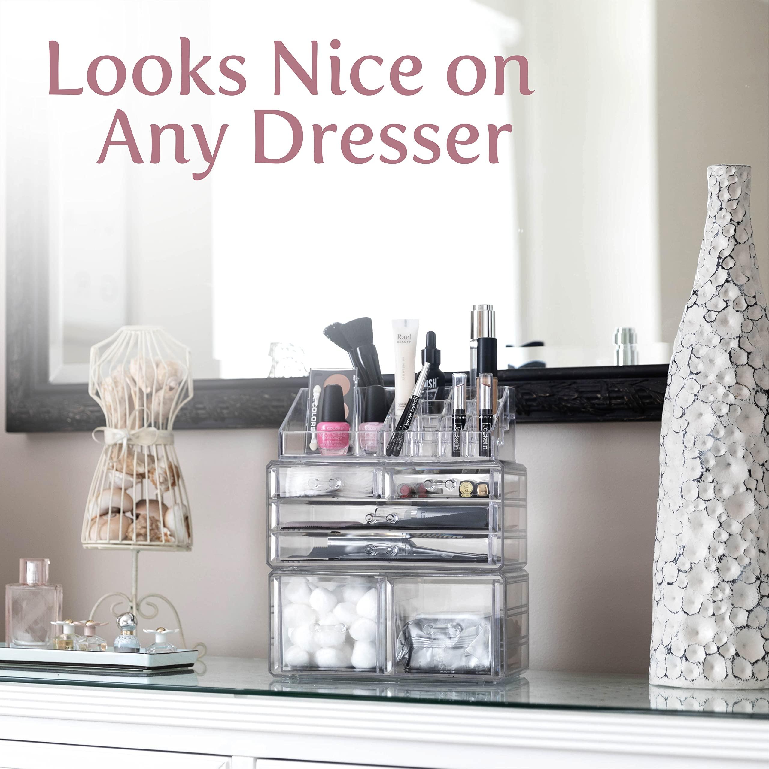 Masirs Masirs Clear Cosmetic Storage Organizer, Classy Design, Versatile, Simplifies Your Life