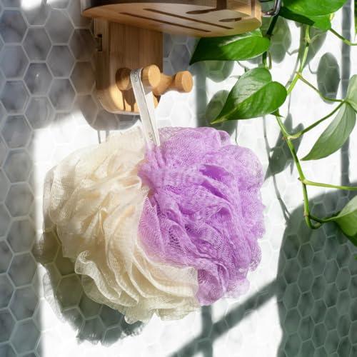 EcoTools EcoTools EcoPouf Bath Sponge, Assorted Delicate and Exfoliating Loofah for Shower and Bath, Assorted Colors, 6 Count