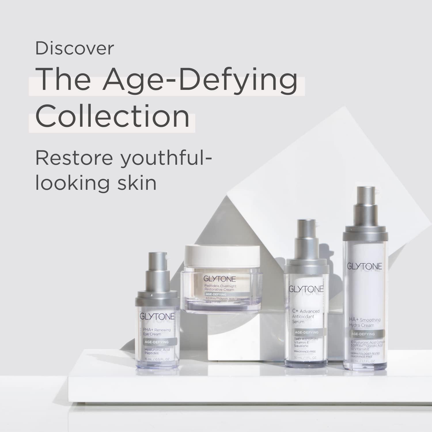 GLYTONE Glytone Age-Defying C+ Vitamin C Serum for Face | 20% Vitamin C, E and Squalane Antioxidant Complex | Reduces Fine Lines & Wrinkles | Hydrating & Anti-Aging Facial Serum for All Skin Types | 1 Fl Oz