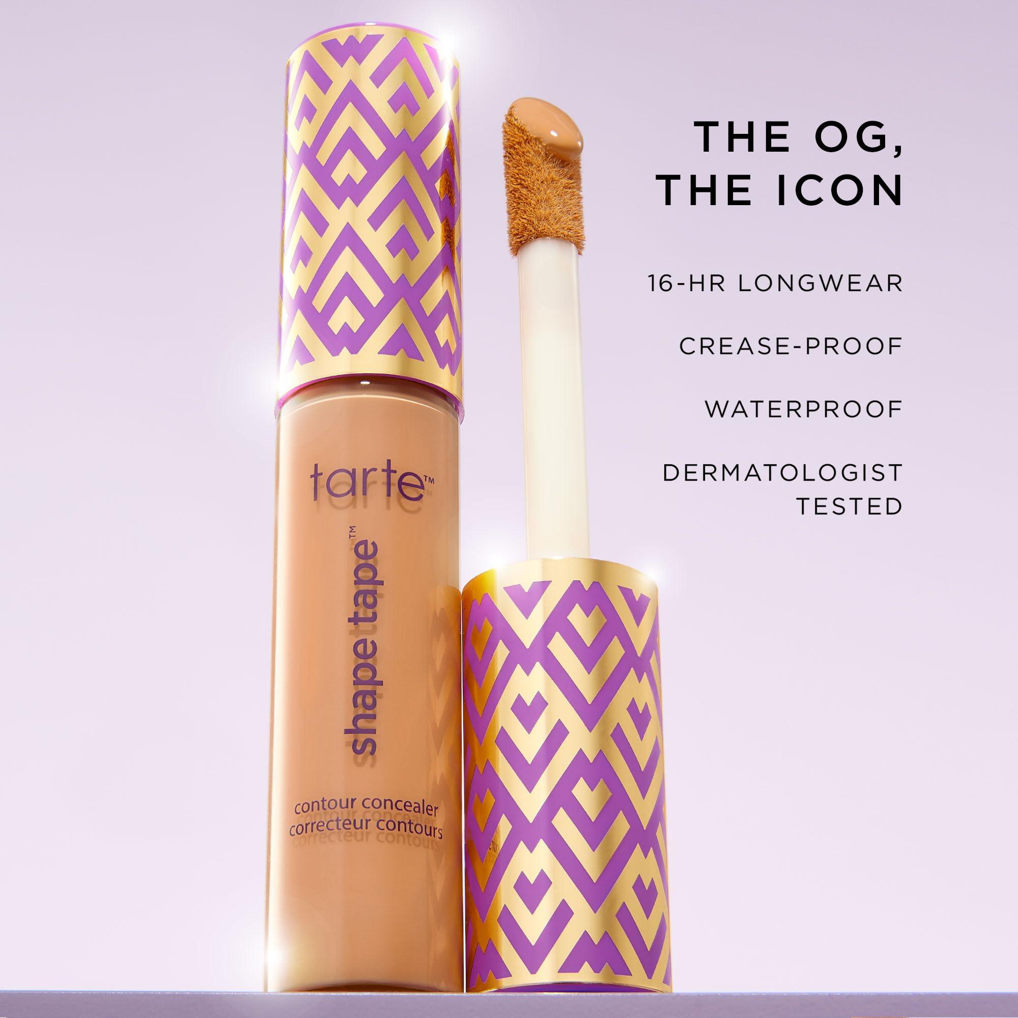 tarte tarte shape tape full-coverage concealer - 22B light beige (light skin with cool, pink undertones) - full size