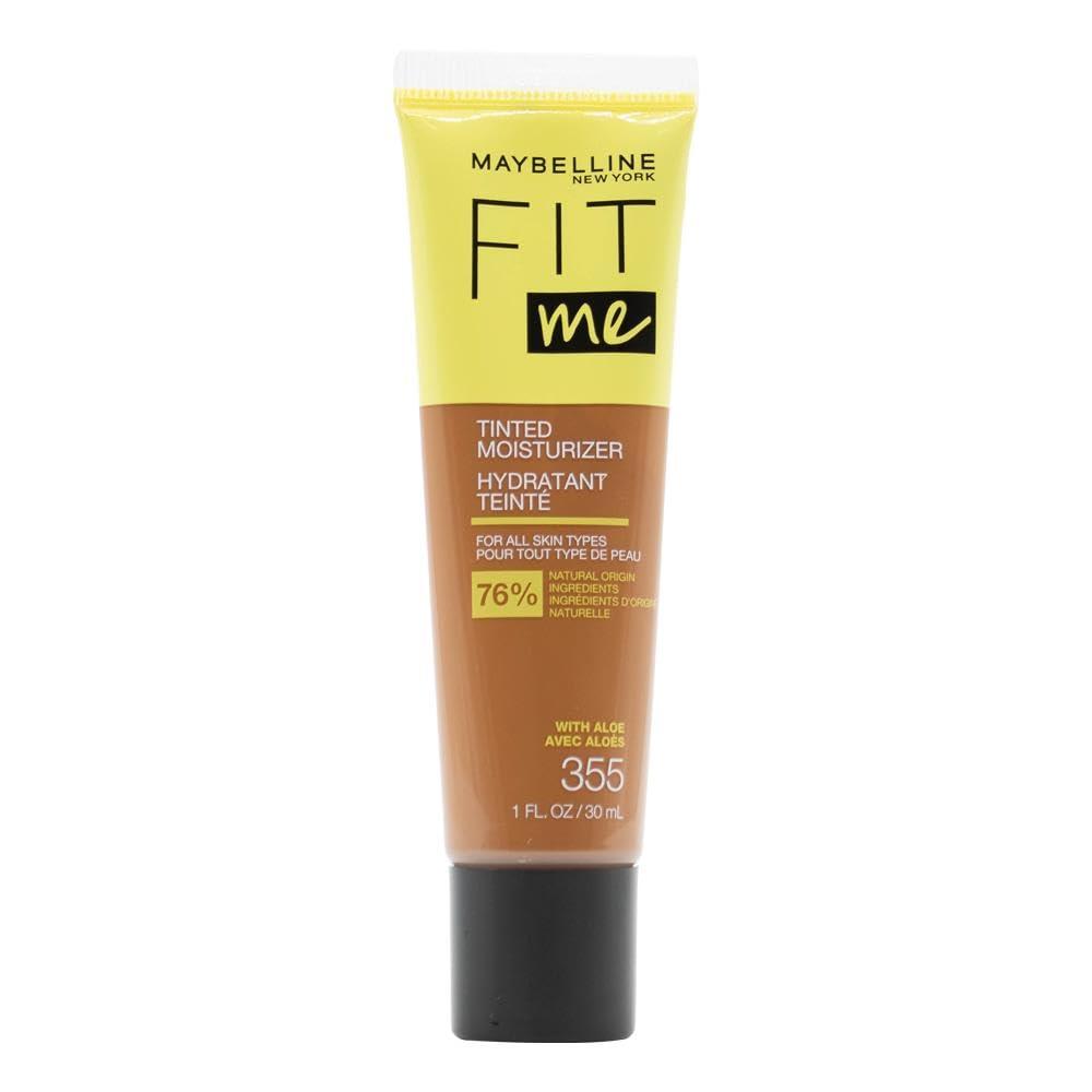 Maybelline New York Maybelline Fit Me Tinted Moisturizer, Natural Coverage, Face Makeup, 355, 1 Count