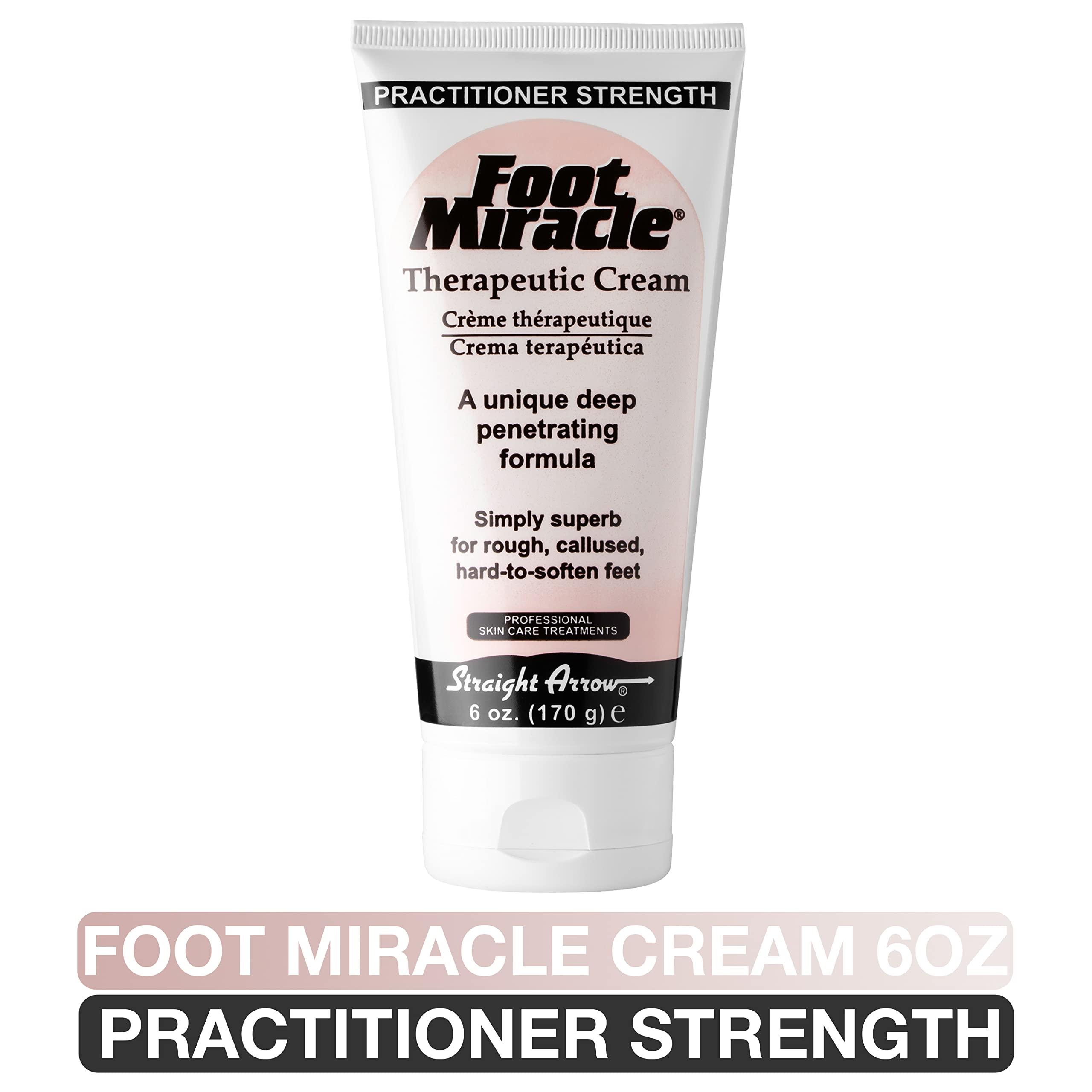 Foot Miracle Foot Miracle Cream (6 oz Tube) Practitioner Strength, Deep-Penetrating Formula for Soft, Smooth Heels & Rough Skin