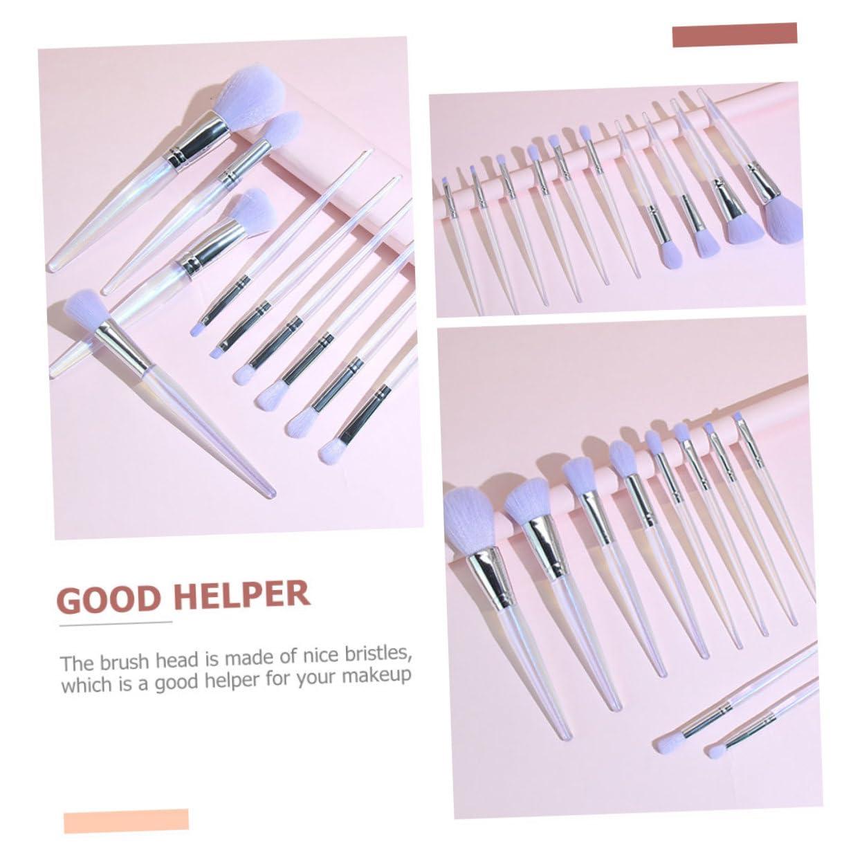 minkissy minkissy Make up Kits Women 10pcs Makeup Brushes Set Blush Brush Professional Makeup Brush Compact Size for Travel