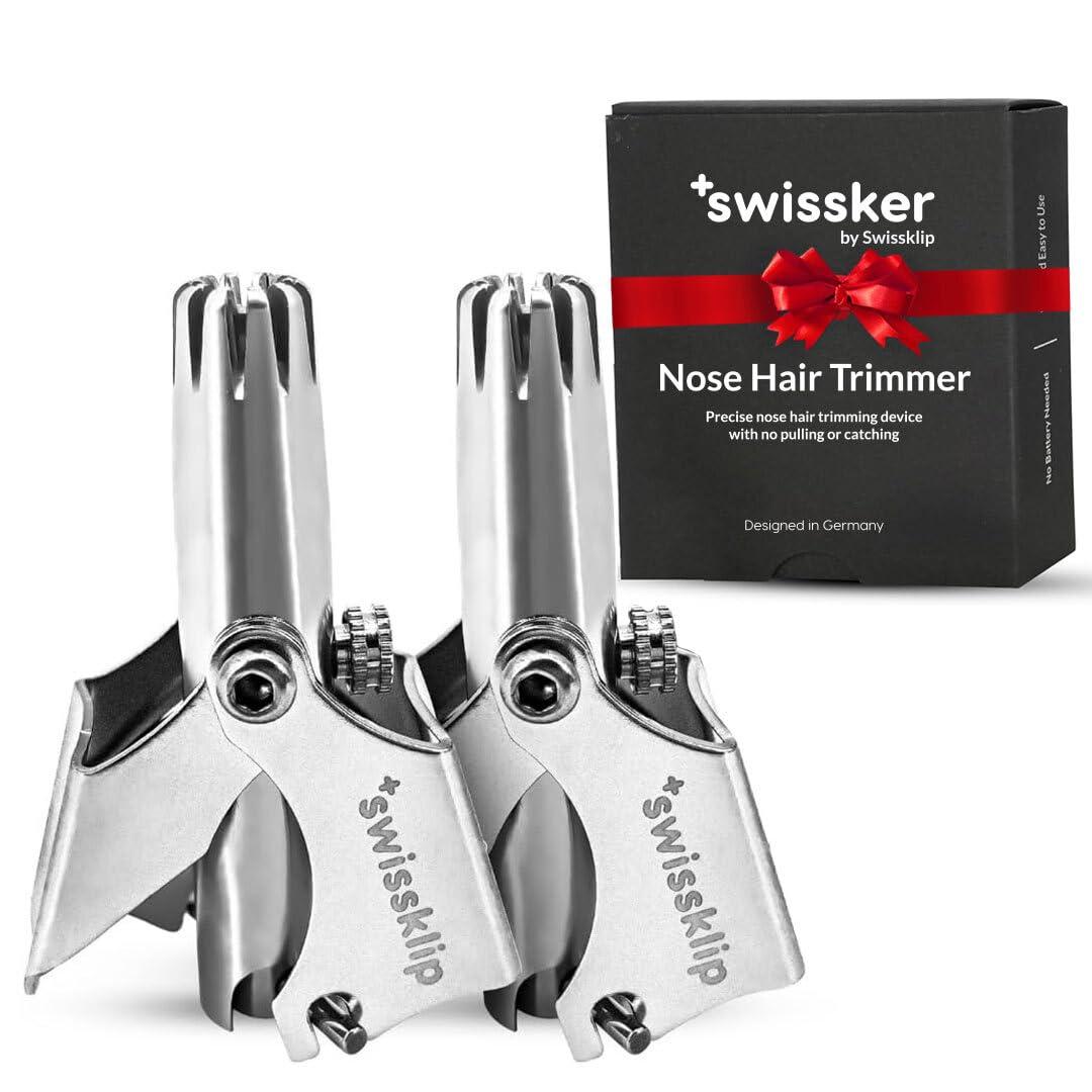 Swissklip Swissklip Nose Hair Trimmer for Men I Manual Nose Hair Trimmer for Women I Stainless Steel Nose Hair Remover for Men & Women I Easy to Use Ear Hair Trimmer I Keep Your Nose Neat and Clean! (2)