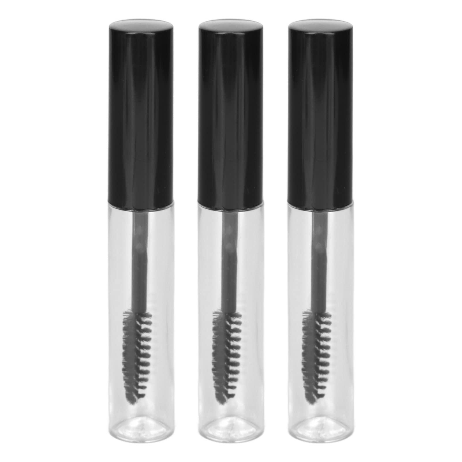 Srliya 3pcs Empty Mascara Tube Eyelash Wand Home Makeup DIY Eyelash Growth Serum Container Bottle with Funnel Plug