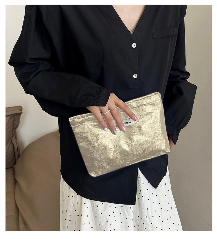 Amamcy Amamcy Sparkly Makeup Bag Toiletry Bag for Women Lightweight Waterproof Cosmetic bag Zipper Pouch Travel Accessories