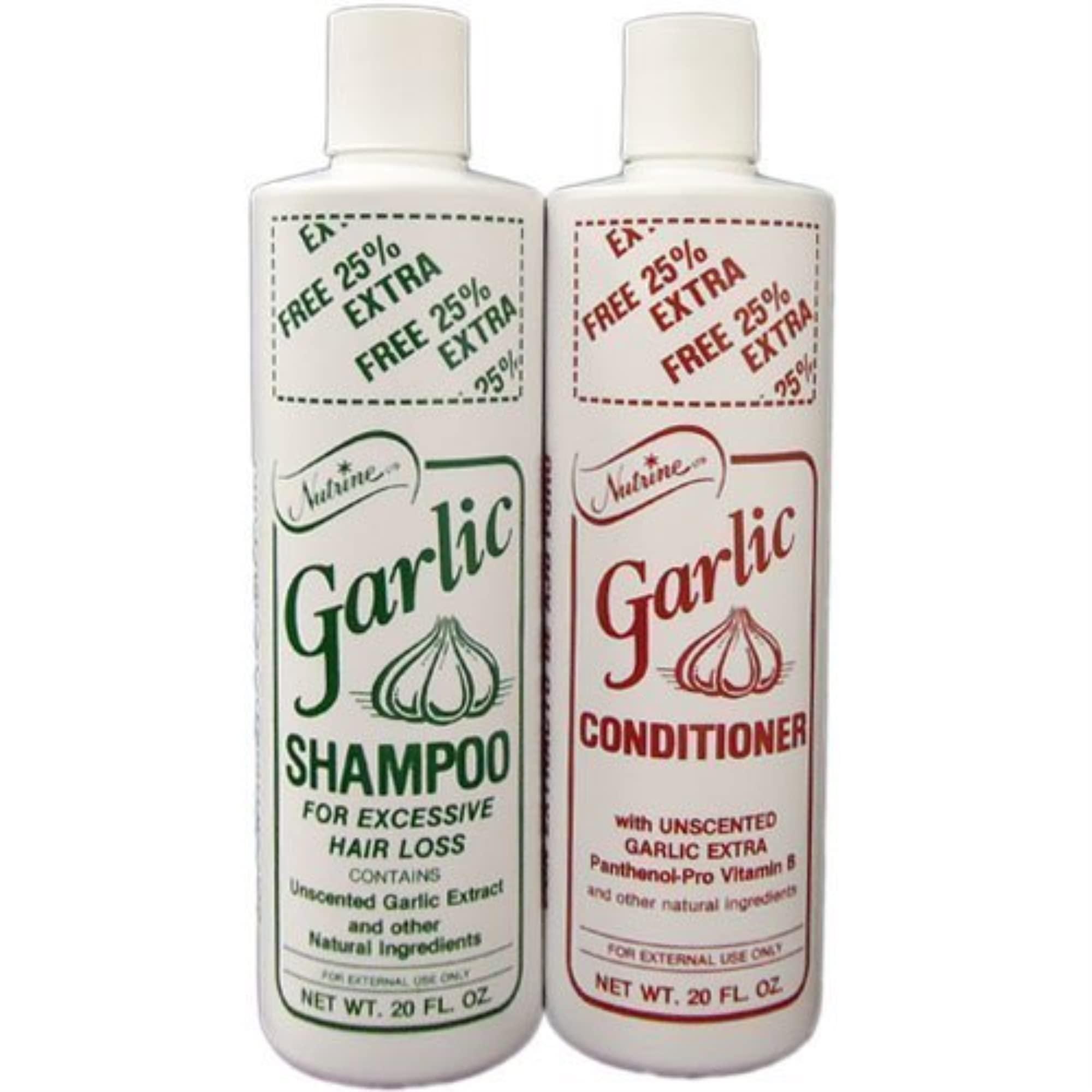 Nutrine Nutrine Garlic Shampoo + Conditioner 20oz Combo Unscented