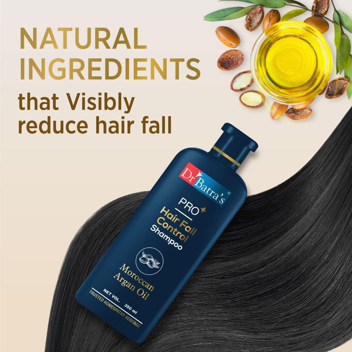 Dr Batra\'s Dr. Batras. PRO+ Hair Fall Control Shampoo - 350ml, PRO+ Conditioner 350 ml and PRO+ Hair Fall Control Oil - 200ml