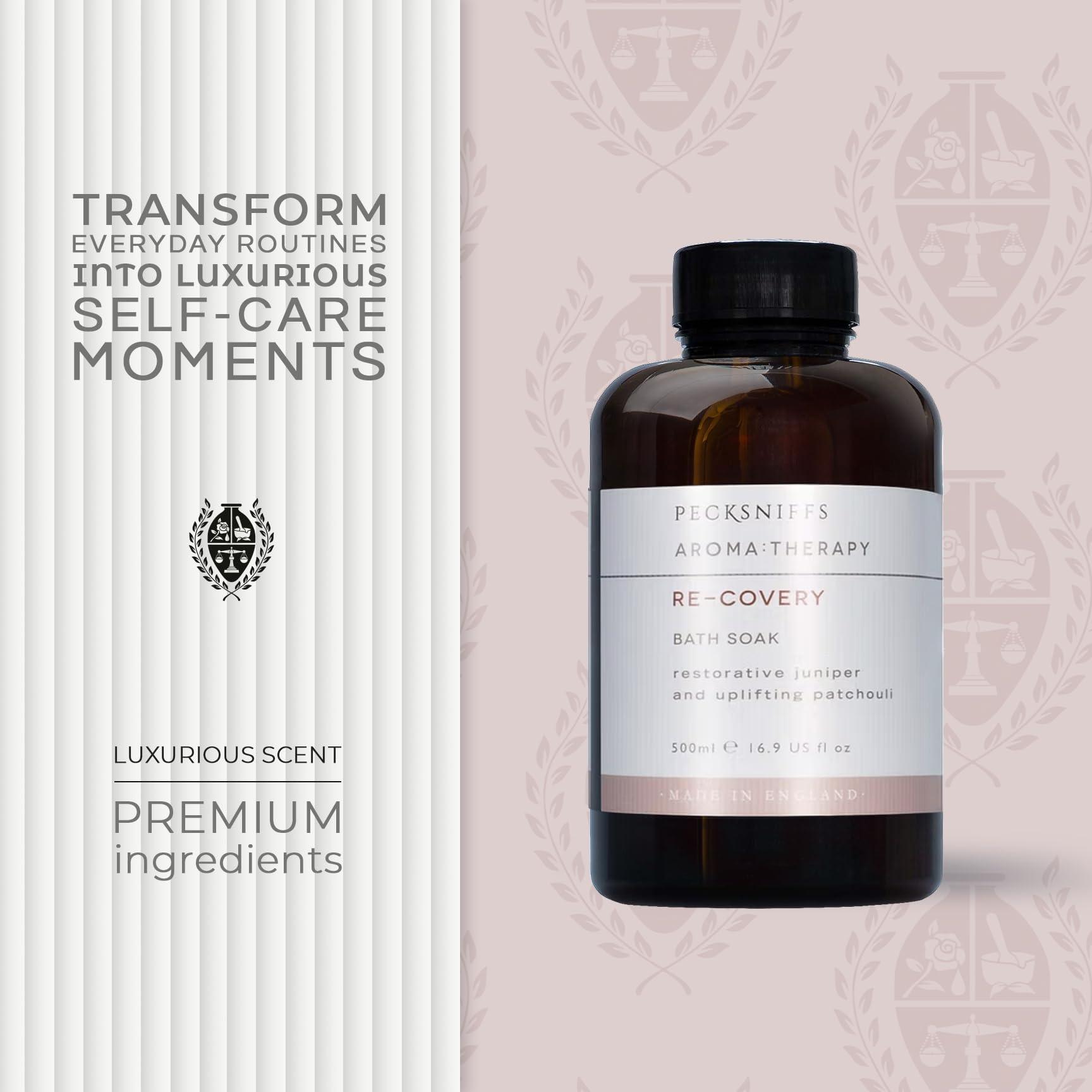 Pecksniff\'s Pecksniff\'s Aroma:Therapy Re-Covery Bath Soak Decanter | 500ml/16.9 Fl Oz