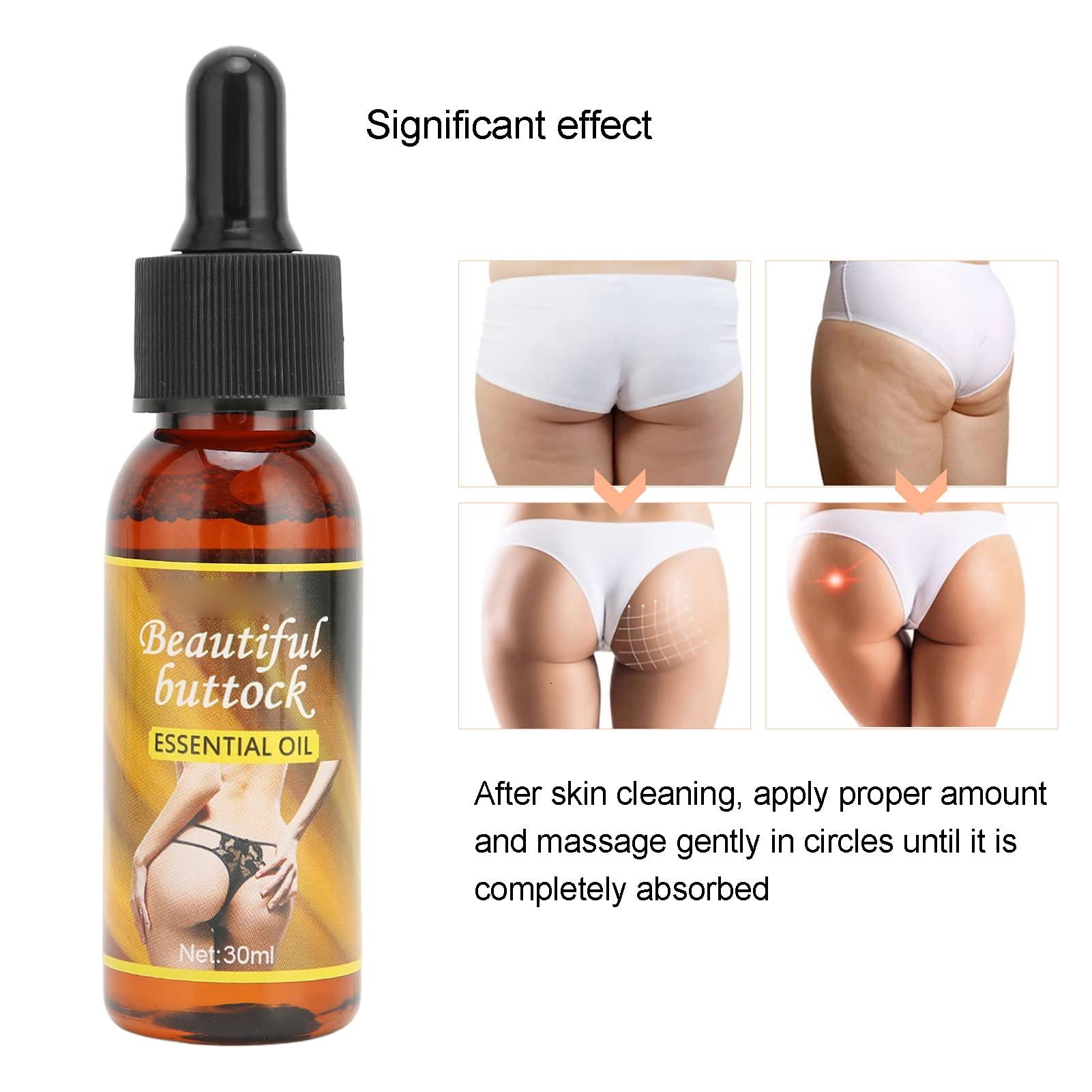 Generic 2 Bottles Butt Plumping Treatment Oil Big Butt Lift Massage Firms Brightening Curves Buttocks Women's Butt Firming Enhancement Oil Lift Massage to Remove Butt Fat