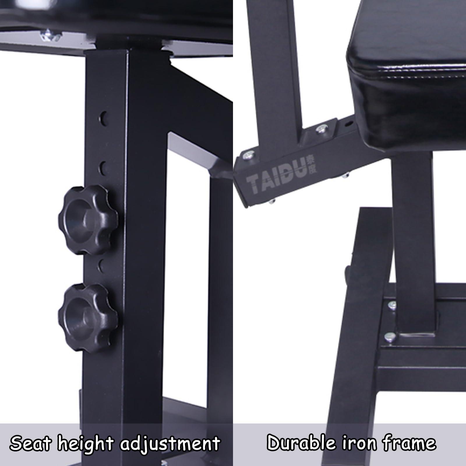 DKPLOE DKPLOE Tattoo Chairs,Chairs with Multiple usesTattoo Arm Rests,Esthetician chairwith Adjustable Panel Height Angles for Studio Tattooing and Artist(Black-with Wheels)