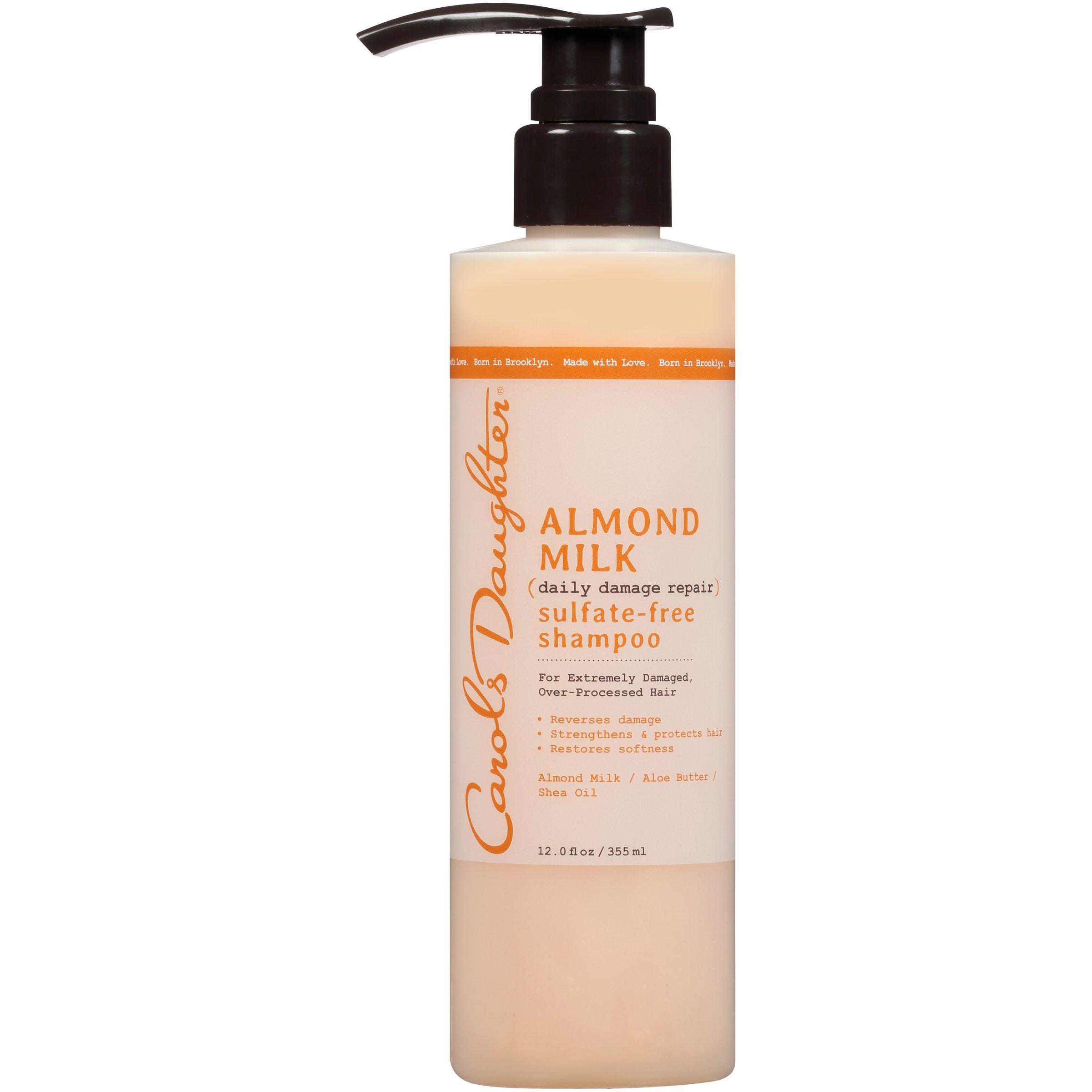 Carol's Daughter Carol’s Daughter Almond Milk Sulfate Free Shampoo with Almond Milk, Aloe Butter and Shea Oil for Extremely Damaged Hair, 12 fl oz