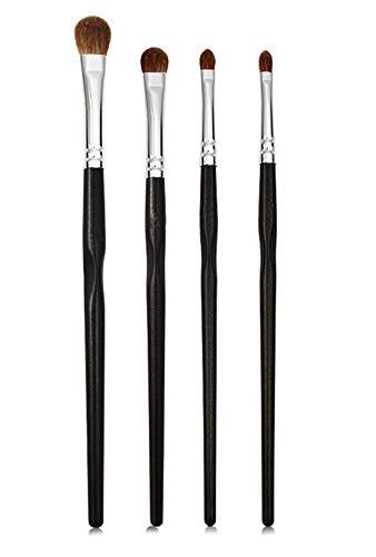 Wenjing Wenjing 4PCS Makeup Eyeshadow Brushes Set Animal Pony Hair with Wood Handle for Eyeshadow Brushes Set