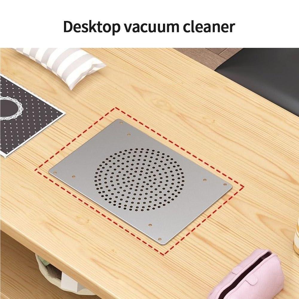 HJAGDJ HJAGDJ Modern Nail Desk with Dust Collector, Nail Table for Nail Tech, Manicure Table with Grooved and Drawer, Solid Wood Double Layer Nail Station, Beauty Salon Nail Tech Desk(31.5in/80cm)