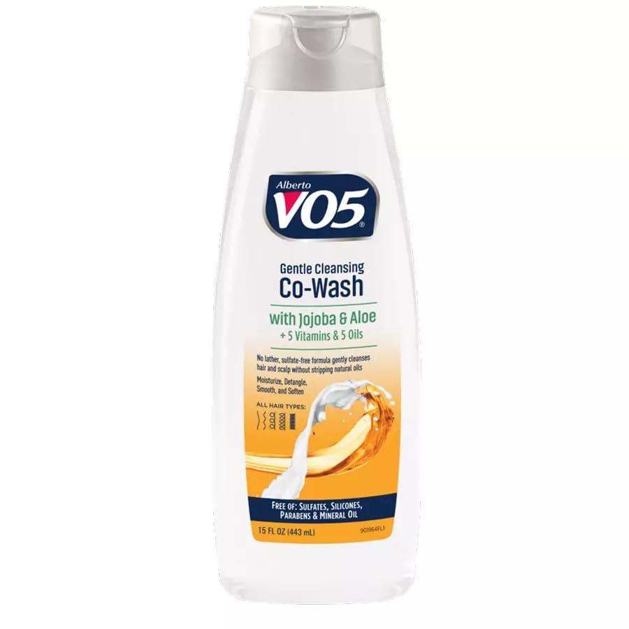 VO5 Alberto VO5 Gentle Cleansing Co-Wash with Jojoba and Aloe - Cleansing Conditioner - Cowash for Scalp and Hair - Moisturizes and Smooths Hair - 15 oz