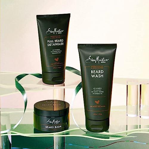 SheaMoisture SheaMoisture Beard-Care Kit for Men, Includes Wash, Balm, Oil, Conditioner, Natural Shea Butter & Maracuja Oil, Great Gift
