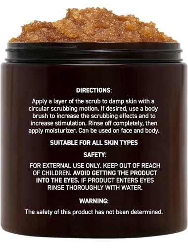 Brooklyn Botany Brooklyn Botany Brown Sugar Body Scrub - Moisturizing and Exfoliating Body, Face, Hand, Foot Scrub - Fights Acne, Fine Lines & Wrinkles, Great Gifts For Women & Men - 10 oz