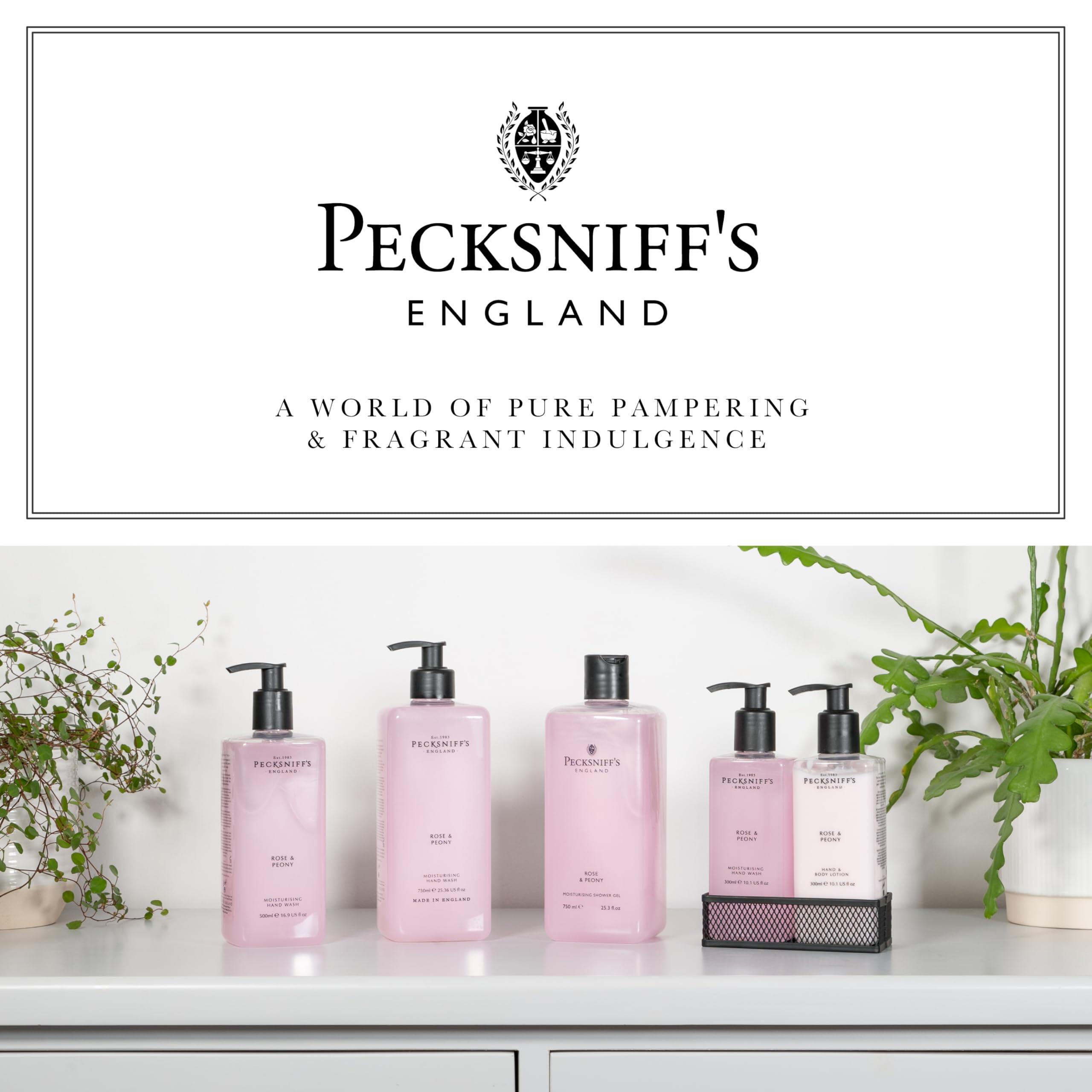 Pecksniff\'s Pecksniff\'s Moisturizing Hand Wash - Vitamin B Enriched, Natural & Gentle Cleanser, Luxurious Hand Wash 500ml/16.9 fl oz (Rose & Peony)