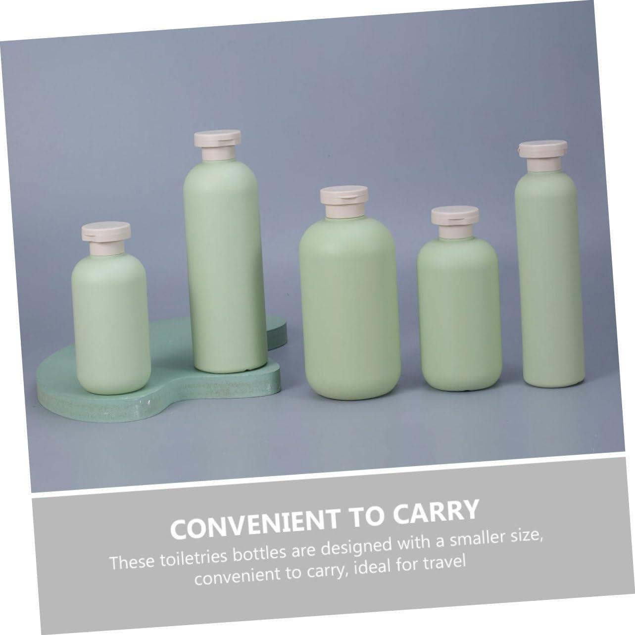 Baluue Baluue 5pcs Dish Soap Dispenser Reusable Shampoo Bottle Refillable Shampoo Bottle Toiletry Bottles Travel Pump Bottle Liquid Pump Bottle Shower Bottles Refillable Plastic Green