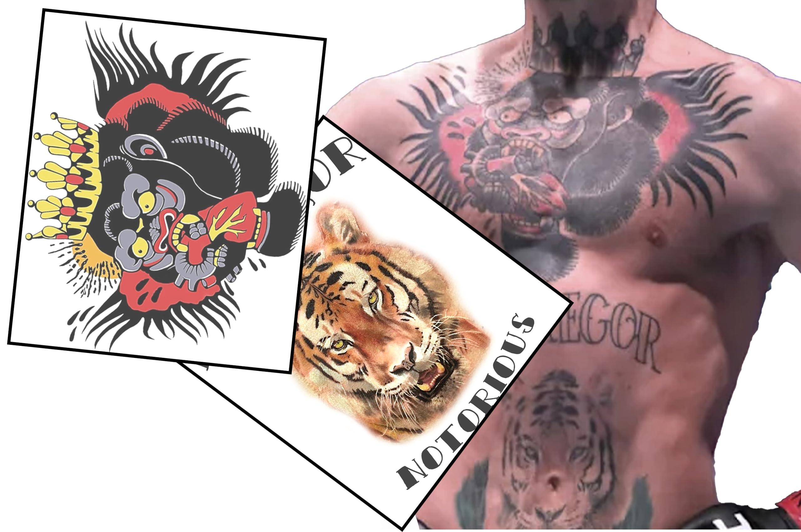 InkWear MMA Celeb Inspired Fake Tattoo Set | Life sized