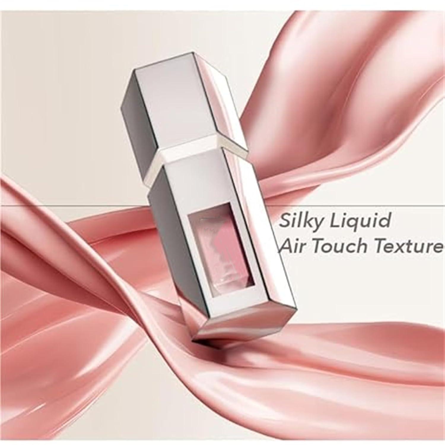 Krisuary Aztk Liquid Blush,Aztk Jello Color Liquid Blush,Aztk Blush Lotion,Matte Nude Pink Orange Makeup Blusher Cream,Liquid Blush With Sponge Head,Liquid Liquid Blusher (#07)