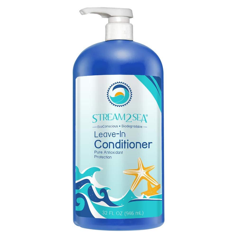 STREAM 2 SEA STREAM 2 SEA Leave In Conditioner Reef Safe Hair Conditioner Formula For Dry and Damaged Hair, 32 oz Paraben Free Hair Detangler with UV Protection For All Hair Types