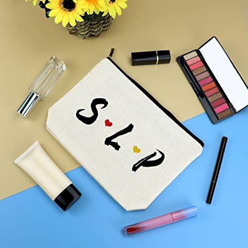 Mikela Speech Therapist Gift Makeup Bag Gift for SLP Women Speech Pathology Gifts Cosmetic Bag Pouch Speech Language Pathologist Gift Appreciation Gifts Thank You Gift Thanksgiving Gift for Speech Therapist