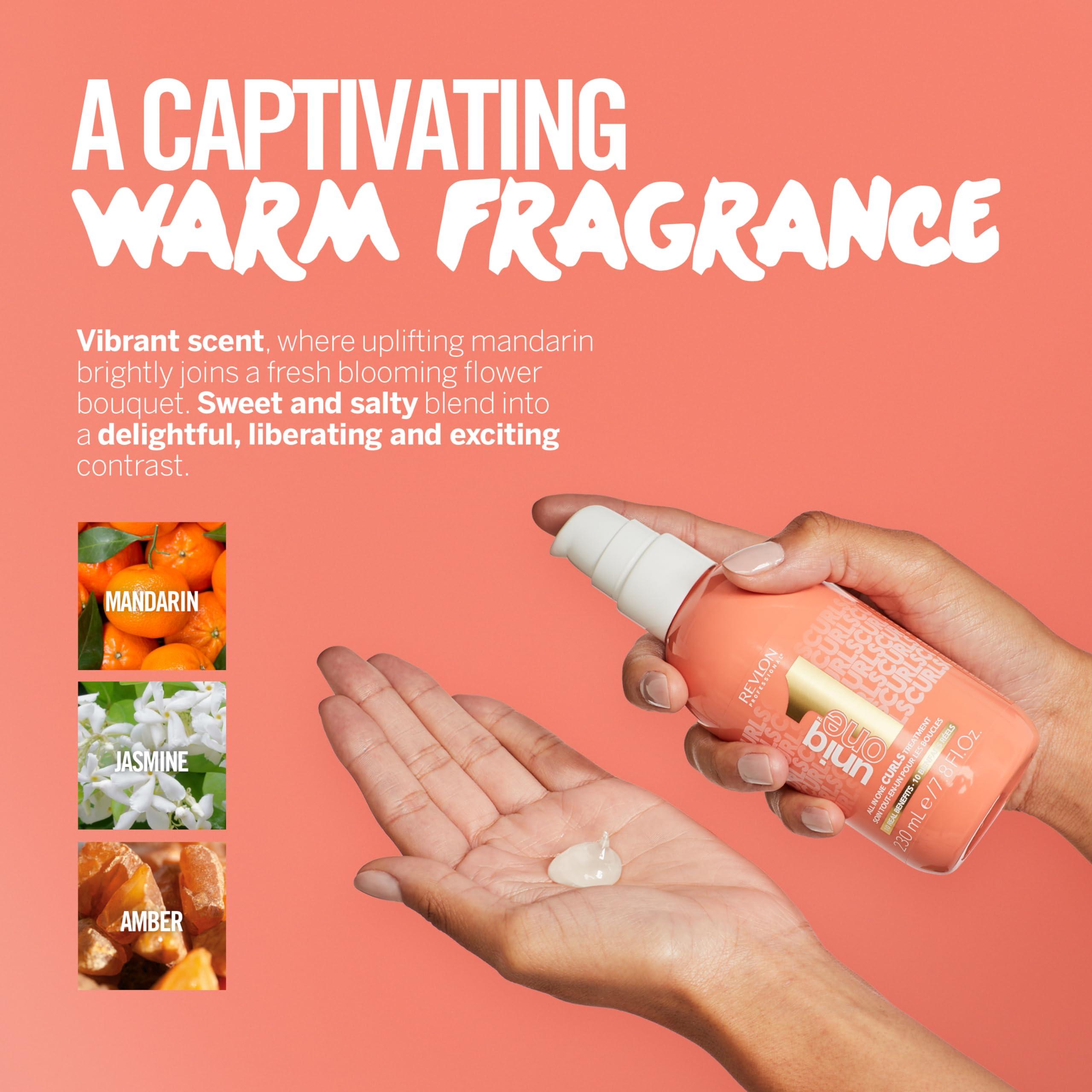 REVLON PROFESSIONAL Revlon Professional UniqOne Curly Hair Leave-in Treatment  Multi-benefit hair treatment for curly hair, wavy and coily hair, 7.8 Fl Oz (Pack of 1)