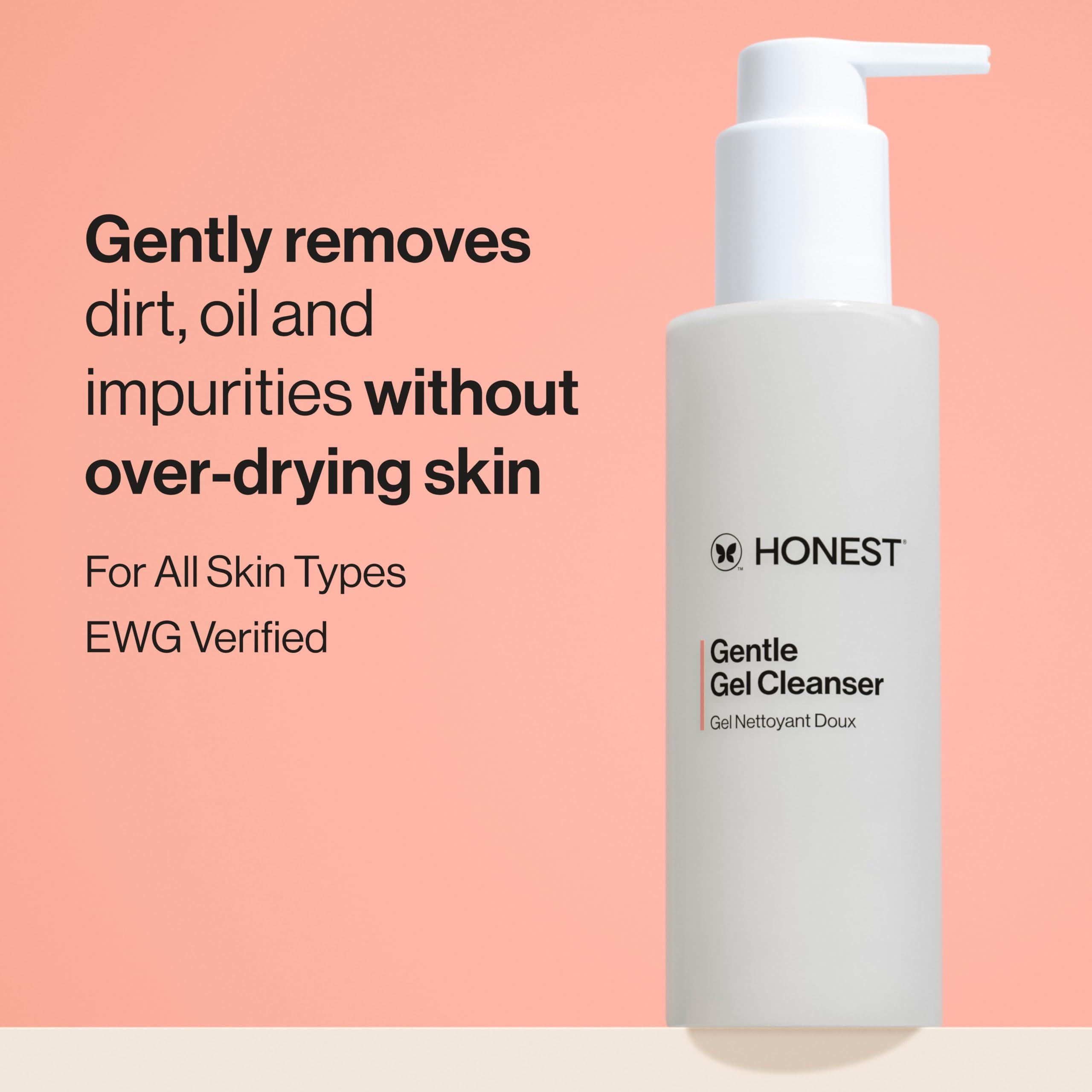 Honest Beauty Honest Beauty Moisturizing Trio | Gentle Gel Cleanser, Green Juice Antioxidant Serum, Hydrogel Cream | 3-Step Routine | Vegan + Cruelty Free