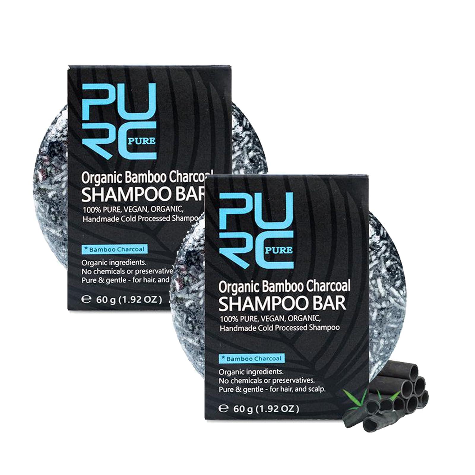 Maidlure Maidlure Hair Reverse Bar, Organic Bamboo Charcoal Shampoo Soap, Hair Darkening Shampoo Bar (2 pcs)