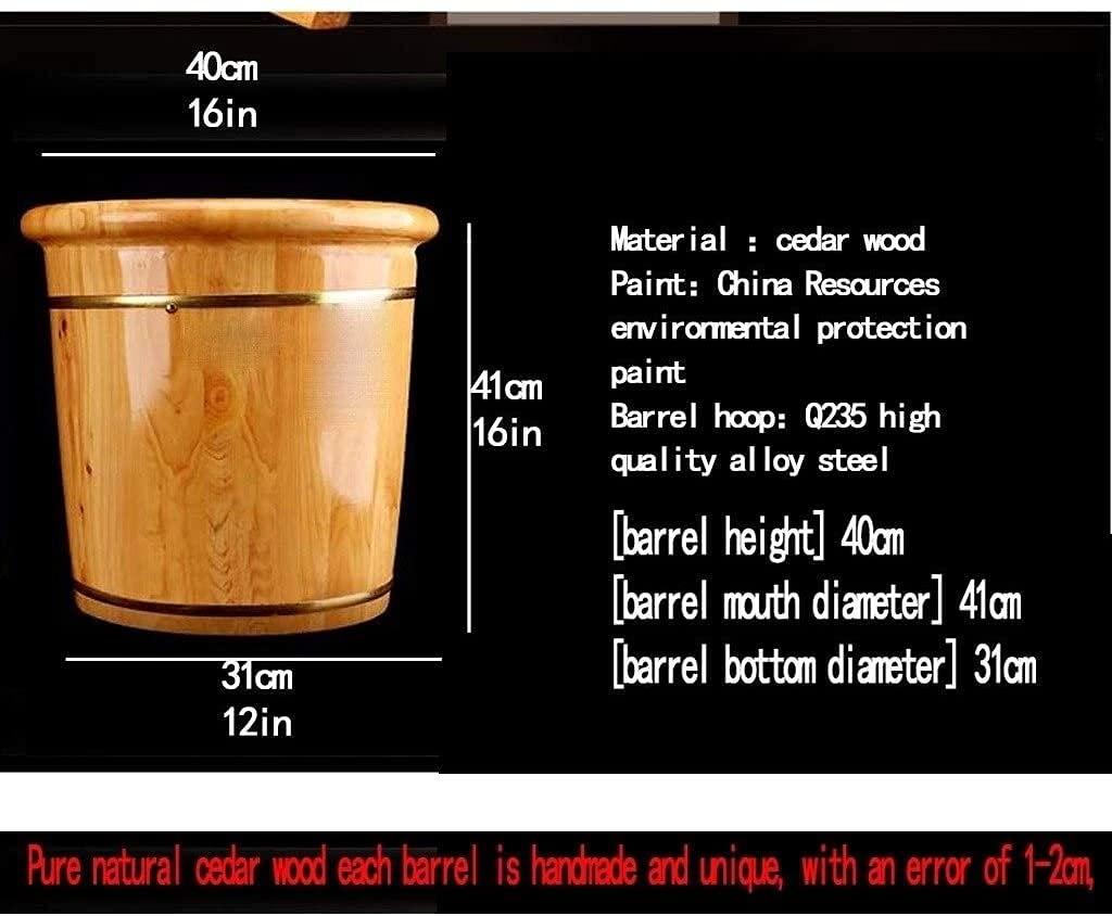 Scpantkend Pedicure Foot Spa Foot Soaker Tub Wooden Foot Soak Sauna Foot Tub Massage Spa Sauna SoakHandmade Wooden Footbath Tubs Foot Bath Wooden Bucket Foot Spa Sauna Accessories Household