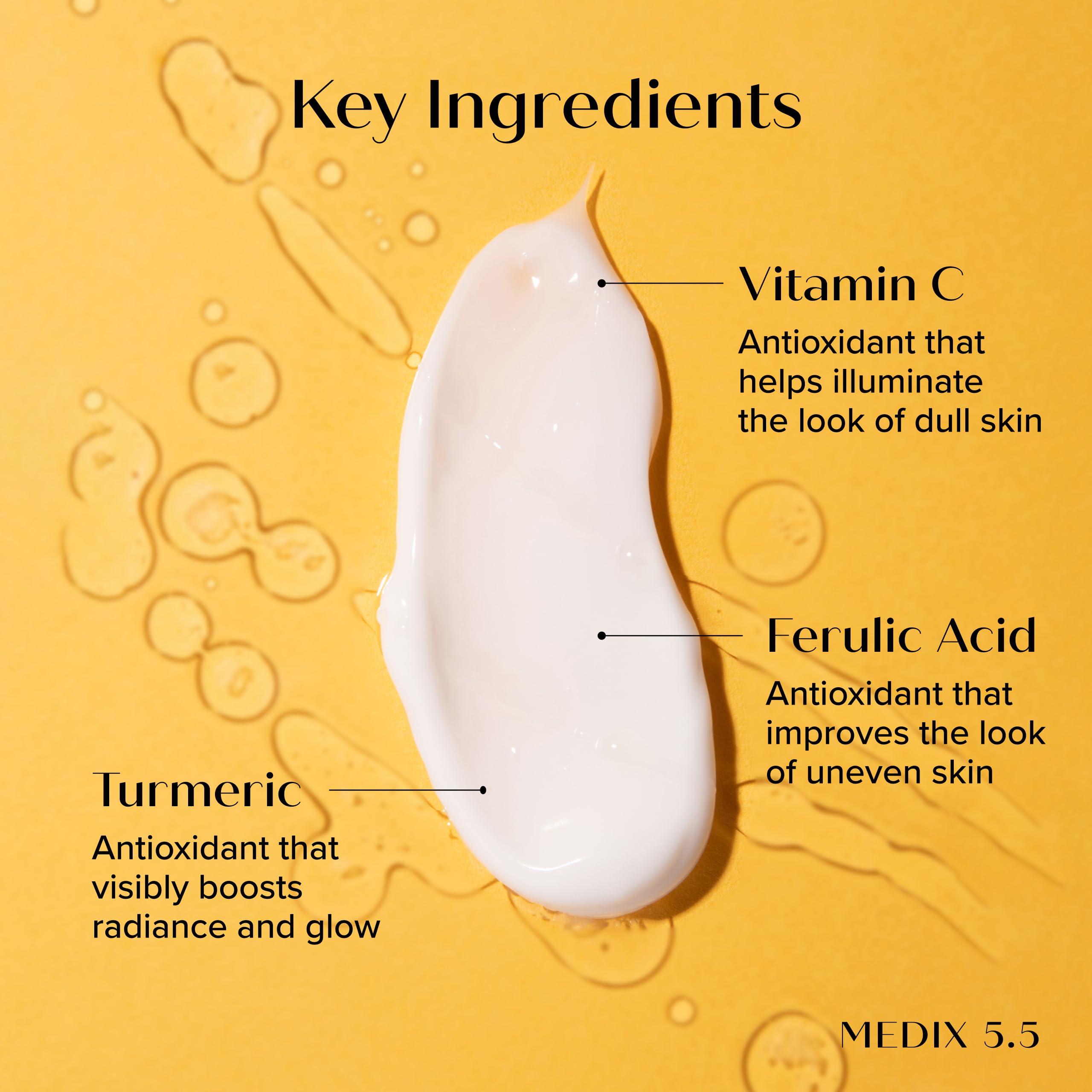 Medix 5.5 MEDIX 5.5 Vitamin C Cream Face Lotion & Body Lotion Moisturizer | Anti Aging Skin Care Firming & Brightening Cream Diminishes The Look Of Uneven Skin Tone, Age Spots, & Sun Damaged Dry Skin, (2-Pack)