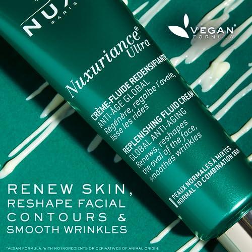 NUXE NUXE Nuxuriance Ultra Fluid Cream for Combined & Normal Skin - Vegan, Made in France, Natural Anti-Aging Solution, 1.6 Fl Oz