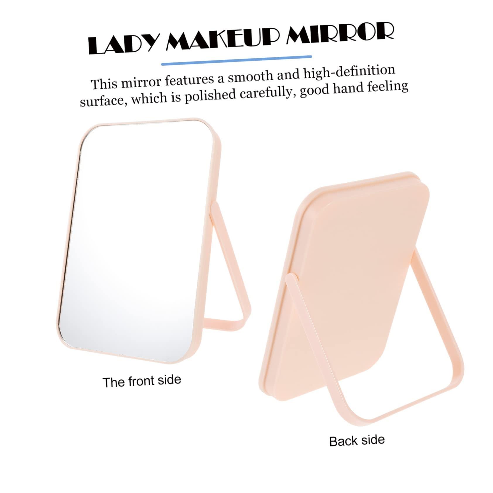 DOITOOL DOITOOL 1pc Folding Vanity Mirror Table Women Vanity Desk Make Dresser Digital Compact Mirror Desk for Vanity Mirrors Cosmetic Mirror Girl Cosmetic Mirror Pp Pink