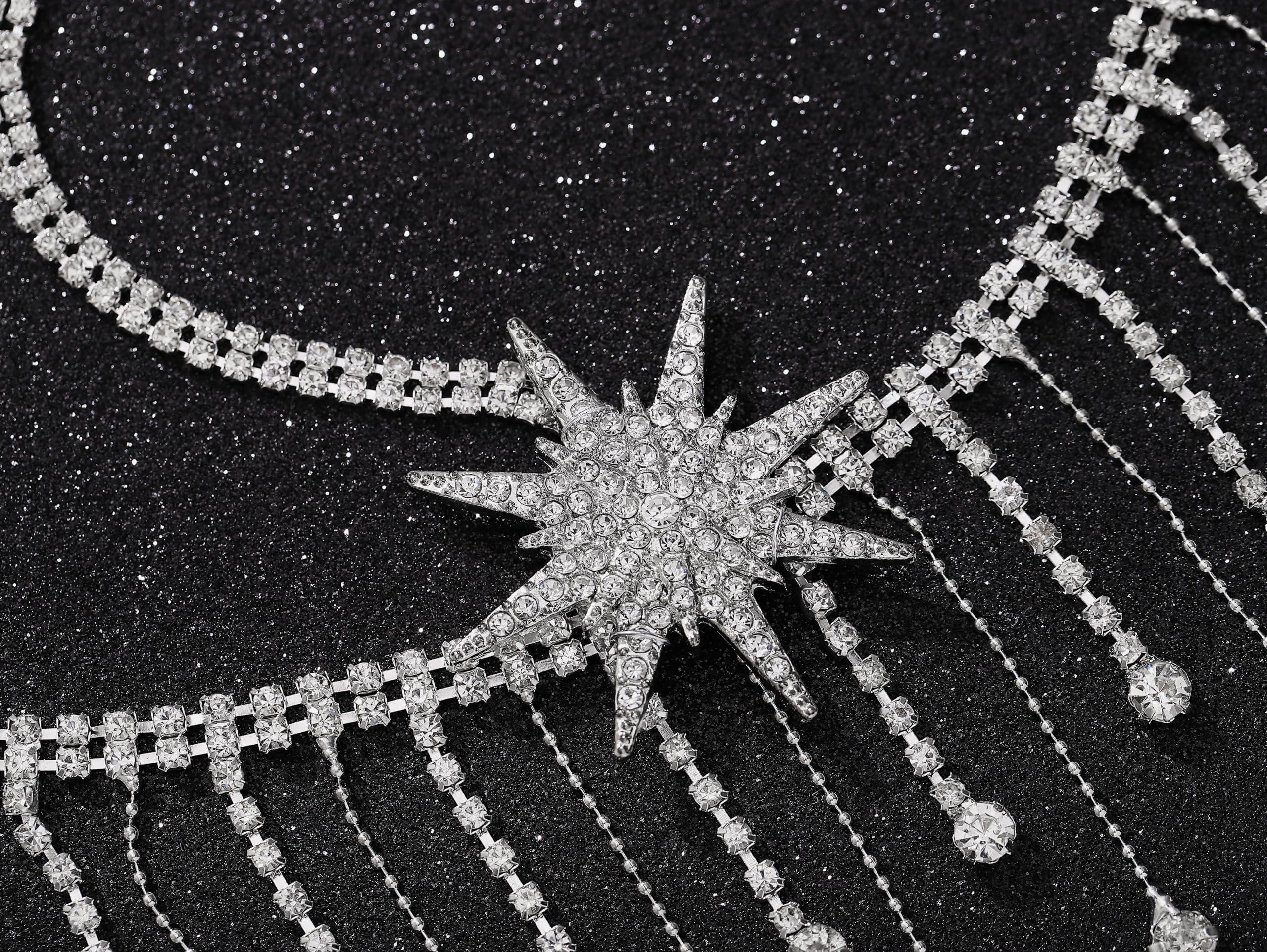 Yikisdy Yikisdy Silver Crystal Headband Sparkly Rhinestone HeadPiece Fashion Wedding Head Piece