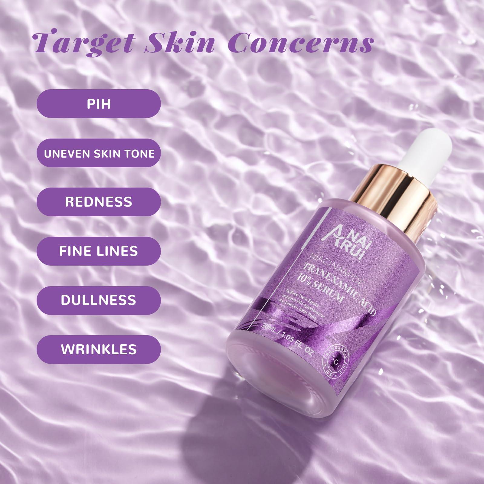 ANAI RUI ANAI RUI 10% Tranexamic Acid Serum With Niacinamide,Kojic acid, Arbutin,Ceramide, for Uneven Skin Tone 1.05 FL.Oz