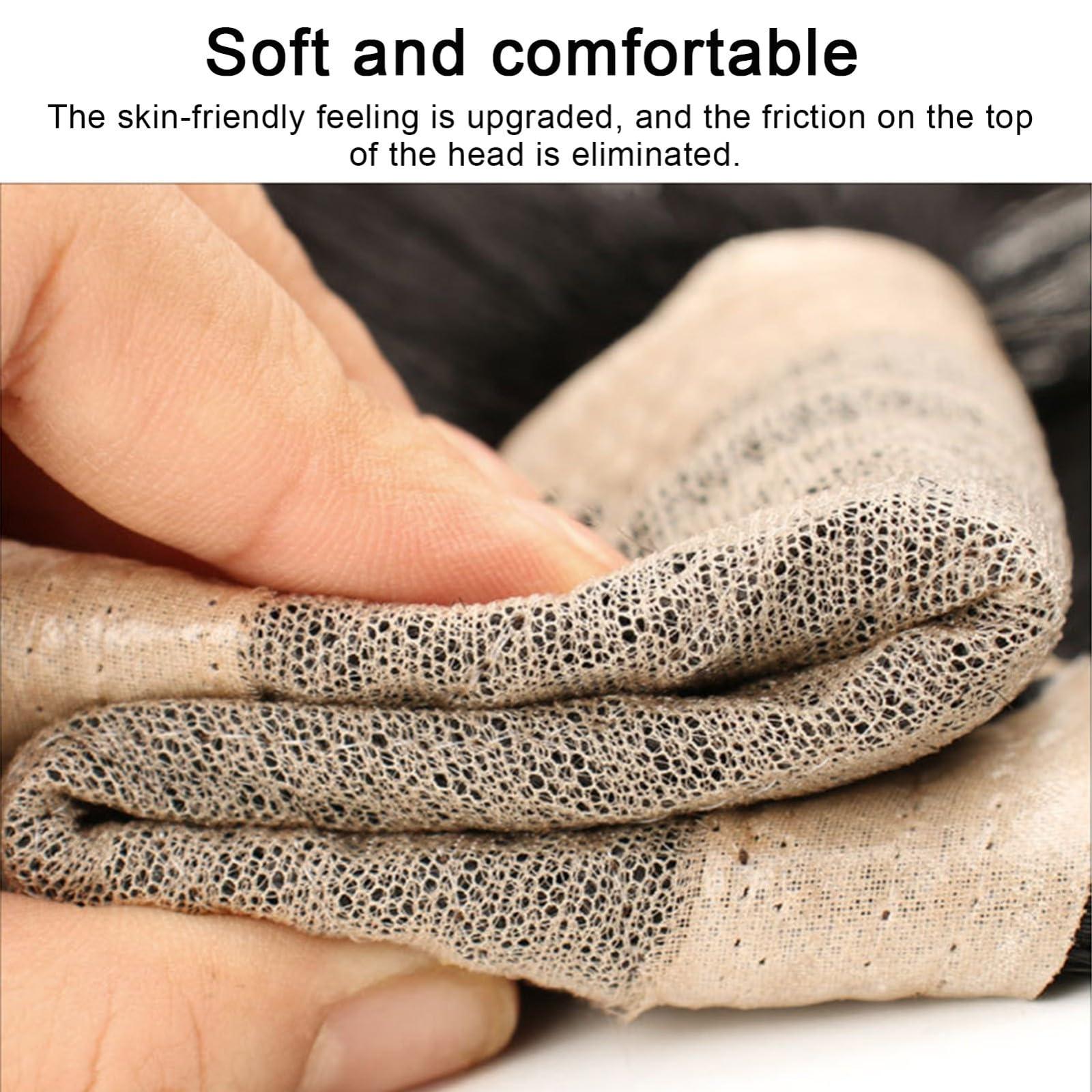 ZBYXPP ZBYXPP Clip in Toupee for Men, Human Hair Short Toppers Hairpiece with Toupee Tape for Hair Loss Male Daily(Hair inch,18 * 20cm)